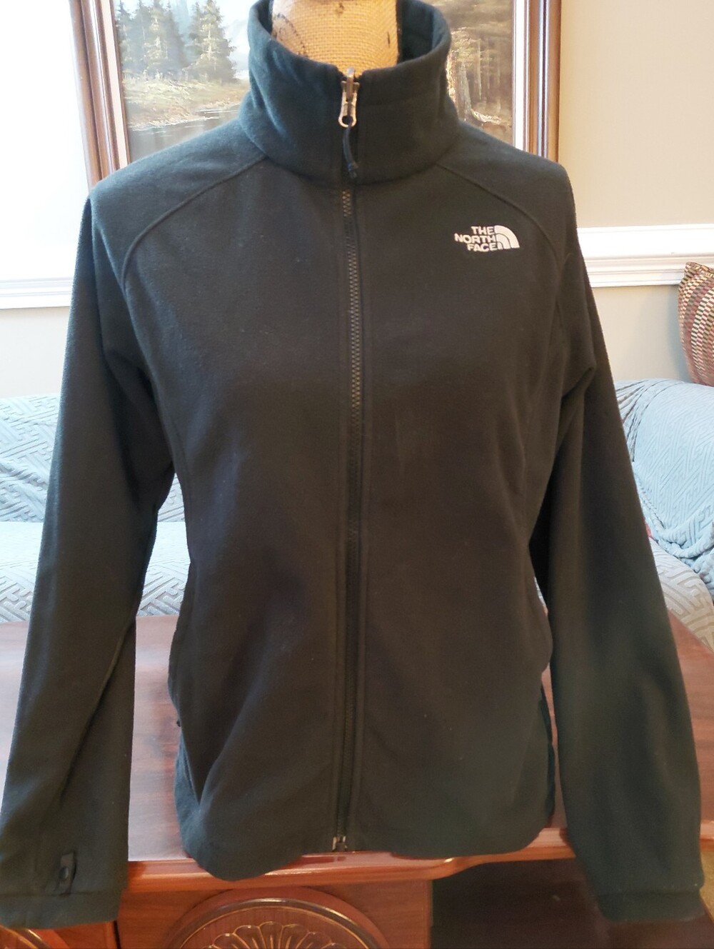 The North Face Women's P/M Black Fleece Jacket Full Zip Outdoor